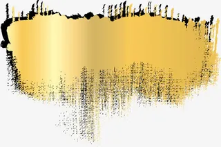 黄色斑斓图案免抠