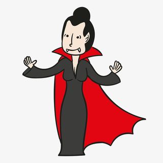 万圣节女吸血鬼免抠