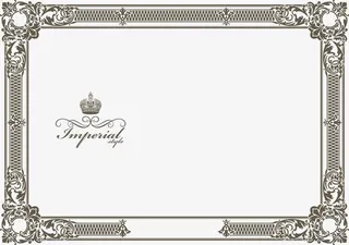 美式复古花纹框免抠