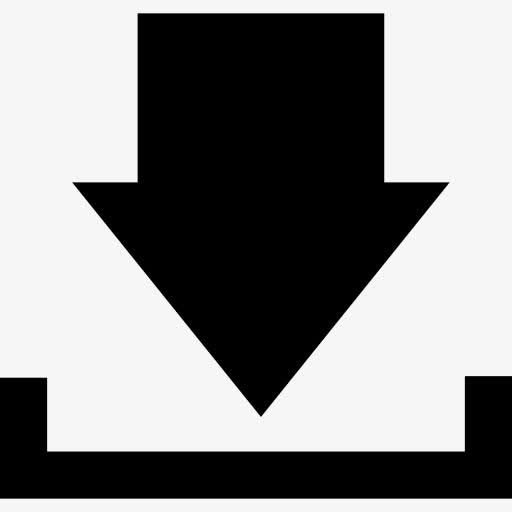 下载界面符号向下箭头的托盘上图标免抠