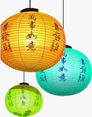 高清中国风灯笼装饰免抠