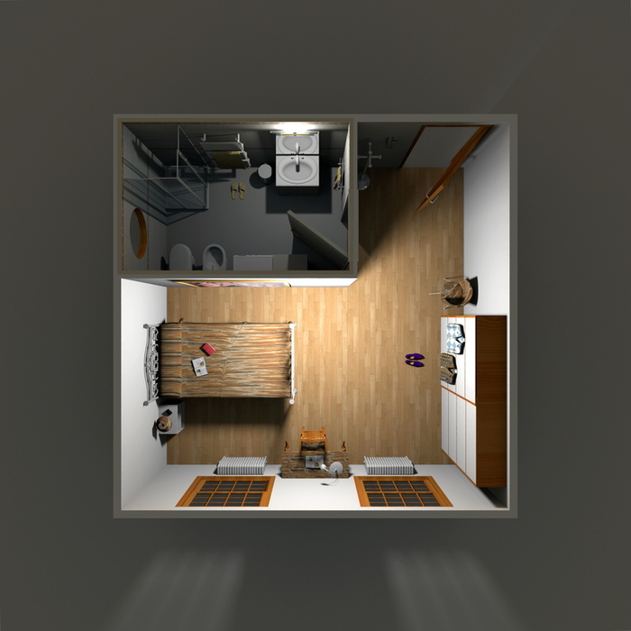 家居卧室房型户型图背景素材高清