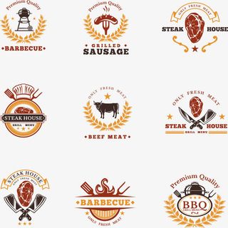 矢量手绘农场图标免抠