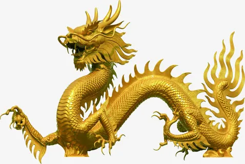 金龙中国风神话免抠