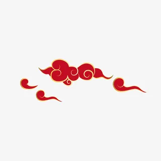 中国风祥云传统节日装饰图案免抠