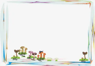 水彩相框免费图片免抠