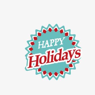 小清新圣诞节圆环装饰矢量图免抠