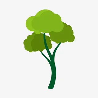 卡通春天小树清新免抠