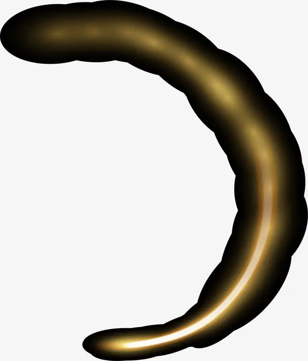 金色光圈弧度免抠