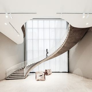 室内场景建筑楼梯艺术免抠