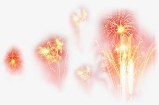 烟花温情冬日图片免抠