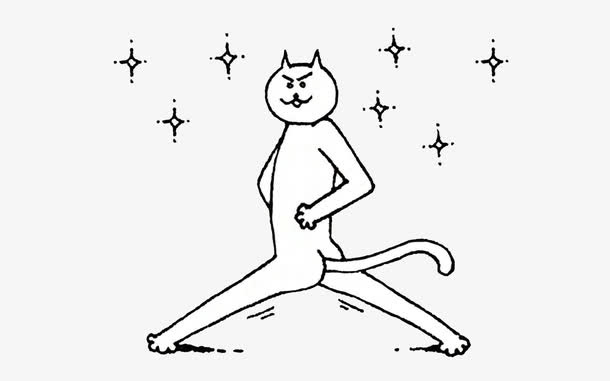 劈叉的猫免抠