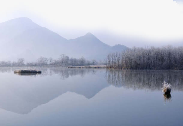 水墨湖免抠素材免抠