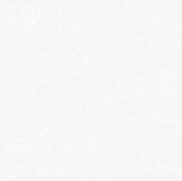 手写数字公式免抠