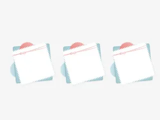 卡通优惠券促销边框免抠