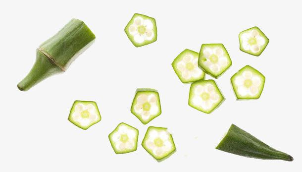 不完整的秋葵免抠