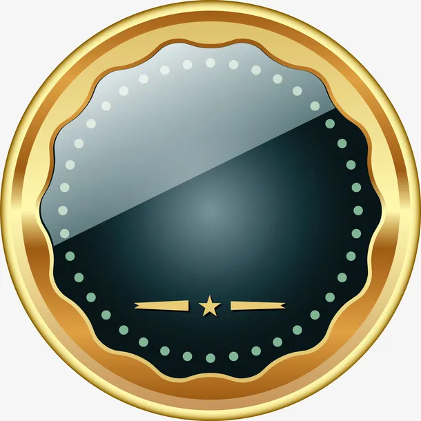 金属质感勋章免抠