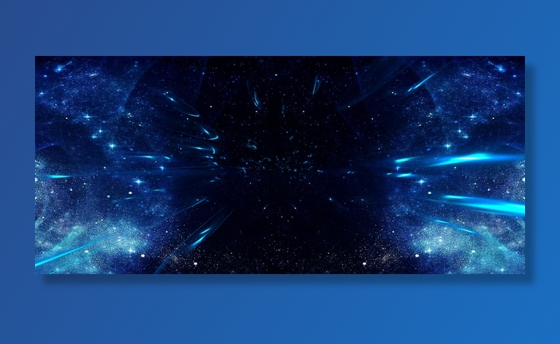 唯美星空梦幻酷炫黑色banner高清