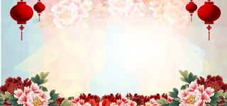 年货节中国风海报背景高清