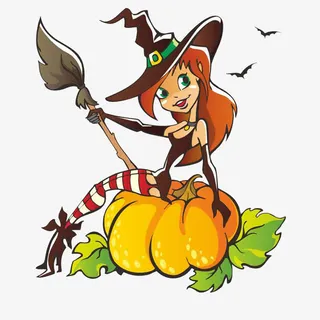万圣节女巫免抠