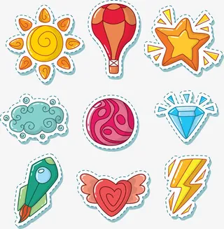 夏日装饰小元素免抠