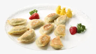 香煎韭菜盒子免抠