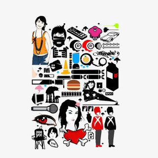 卡通时尚都市人物元素免抠