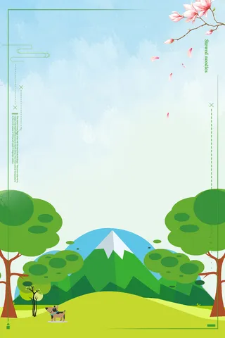 春天矢量元素背景图高清