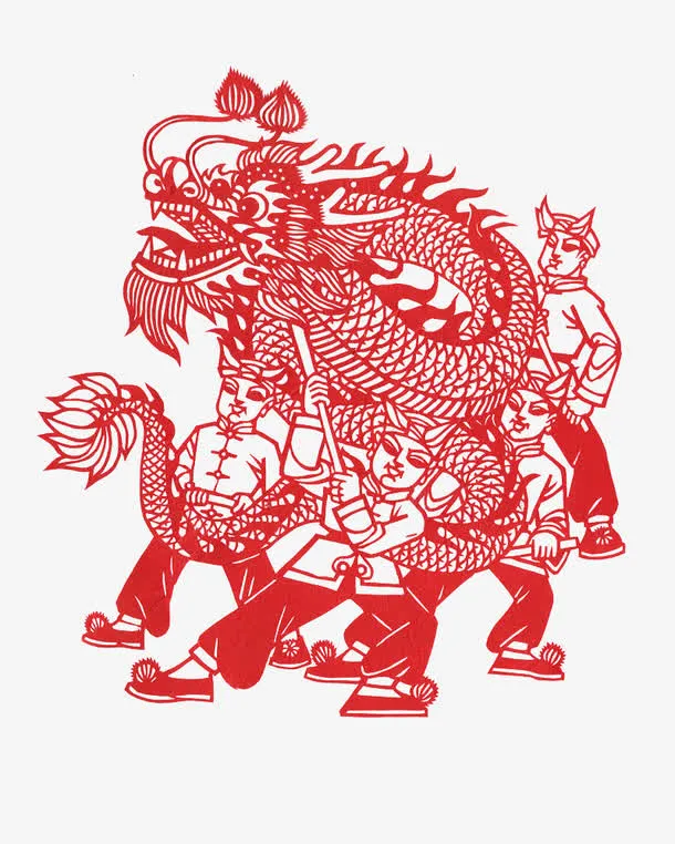 端午舞龙大会免抠