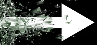 箭头向右科幻黑色banner背景高清