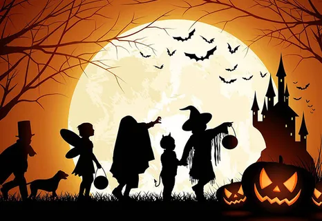 万圣节小鬼当家免抠