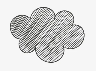 线条云朵免抠