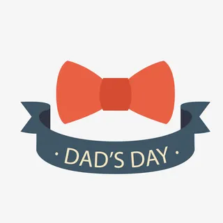 父爱领结标签免抠