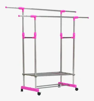 落地不锈钢室内折叠凉挂衣架免抠