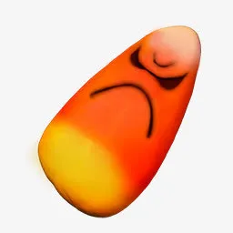 万圣节发怒的芒果糖果PNG图标免抠