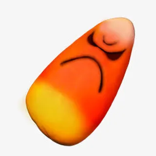 万圣节发怒的芒果糖果PNG图标免抠