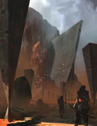 紫色天空山峰小鸟免抠