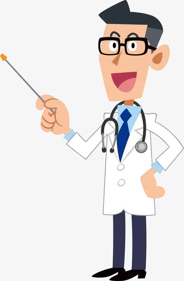 卡通医生男性免抠