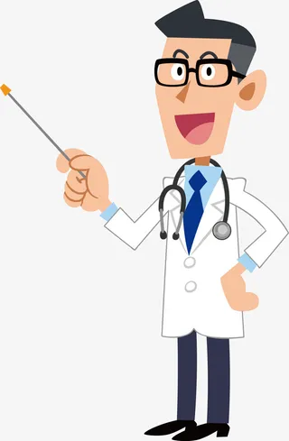 卡通医生男性免抠