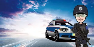 创意执法为民警察文化海报背景素材高清