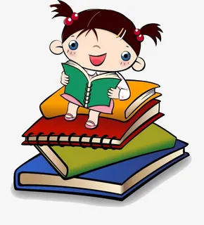 小女孩朗诵免抠