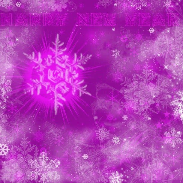梦幻雪花背景