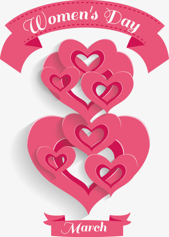 妇女节装饰元素免抠