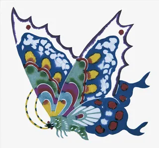 手绘古风风筝免抠