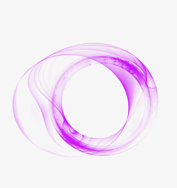 精美png素材梦幻紫情飘带 png素材免抠