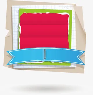 手绘多彩学生用具矢量素材免抠