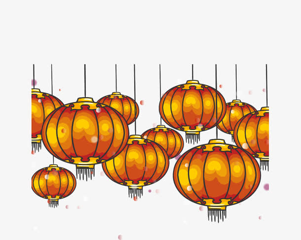 矢量中国风灯笼免抠