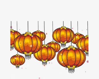 矢量中国风灯笼免抠