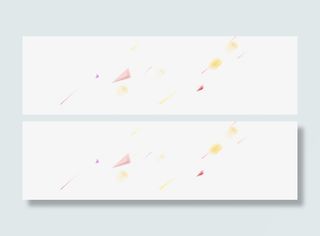 飘落彩色不规则元素免抠