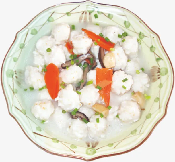 墨鱼丸子免抠